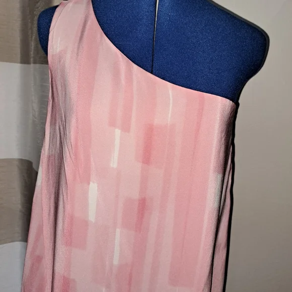 Maeve Anthropology Women's Dress Pink One Should Asymmetrical Silk Size 6P - Picture 14 of 14